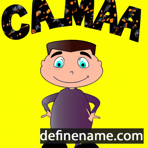 cartoon of the name Calmana