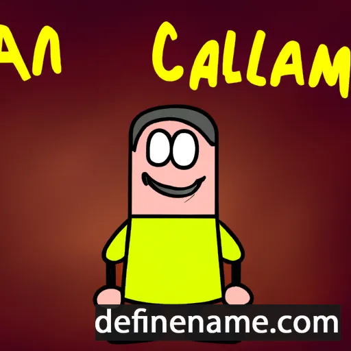 cartoon of the name Calmann