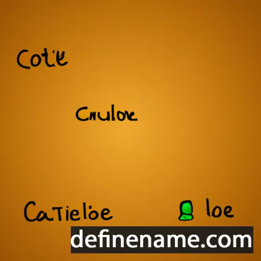 cartoon of the name Calorine