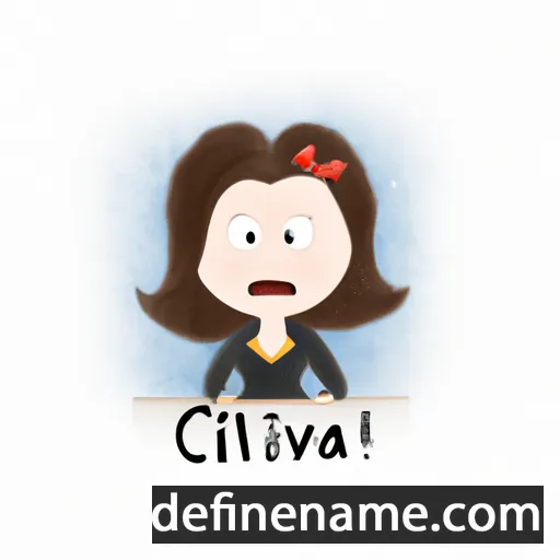 cartoon of the name Calvina