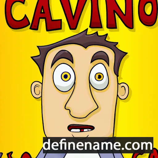 cartoon of the name Calvino