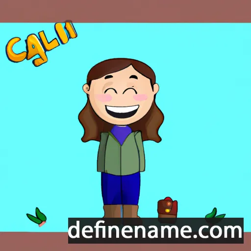 cartoon of the name Caly