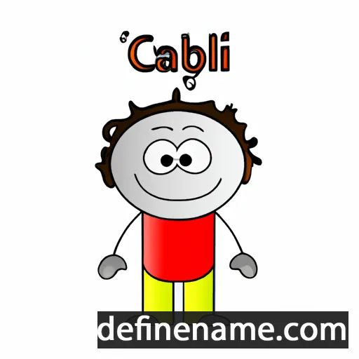 cartoon of the name Calyb