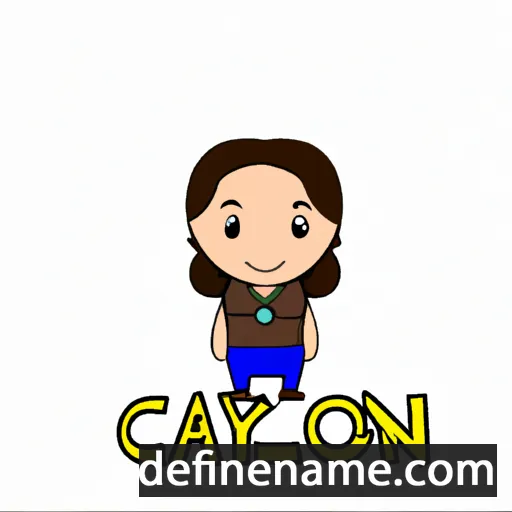 cartoon of the name Calyn