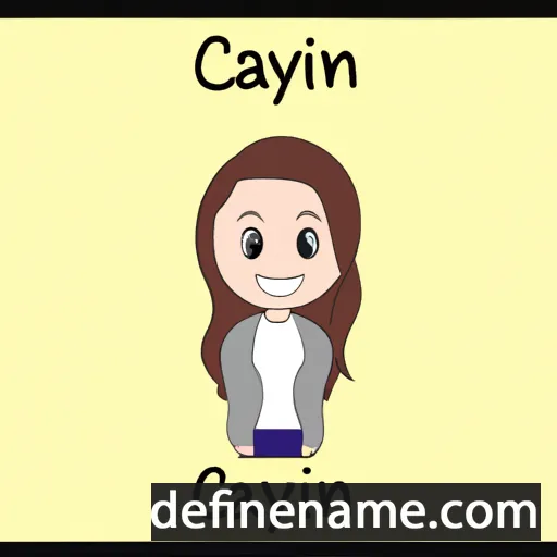 cartoon of the name Calynn