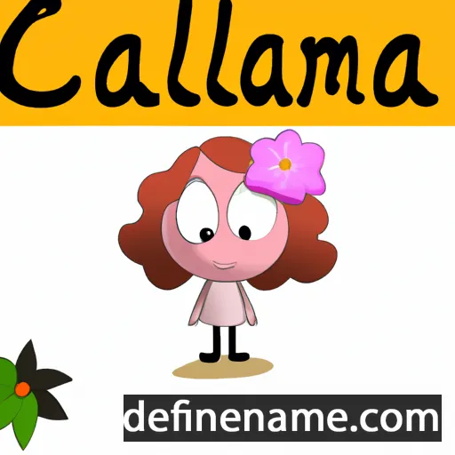 cartoon of the name Camallia