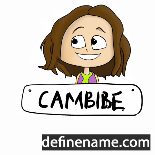 cartoon of the name Cambrie