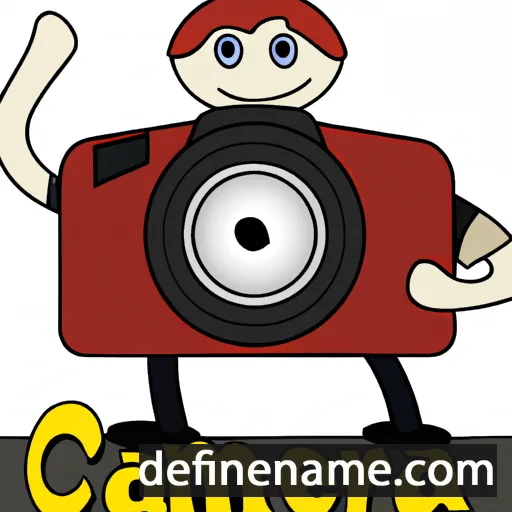 cartoon of the name Camera