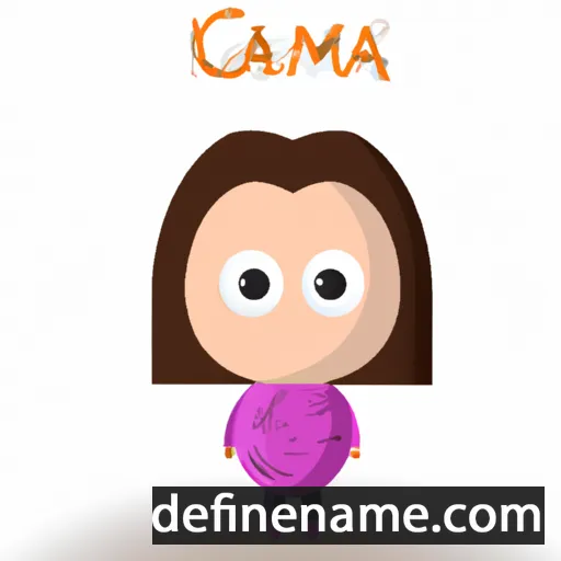 cartoon of the name Camia