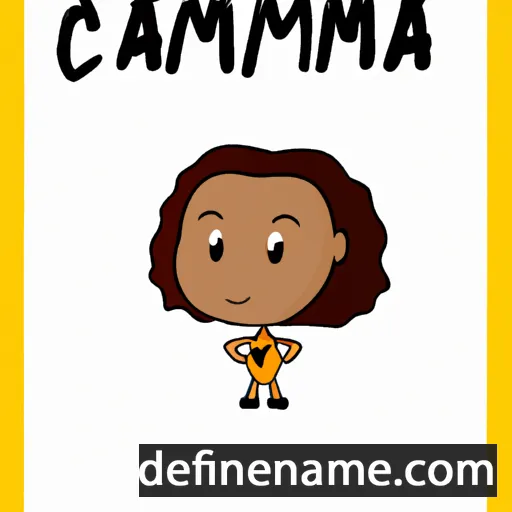 cartoon of the name Camiah