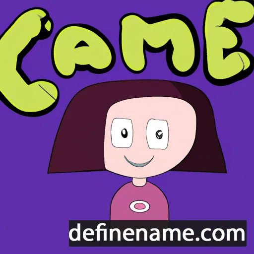 cartoon of the name Camie