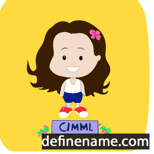 cartoon of the name Camilinha