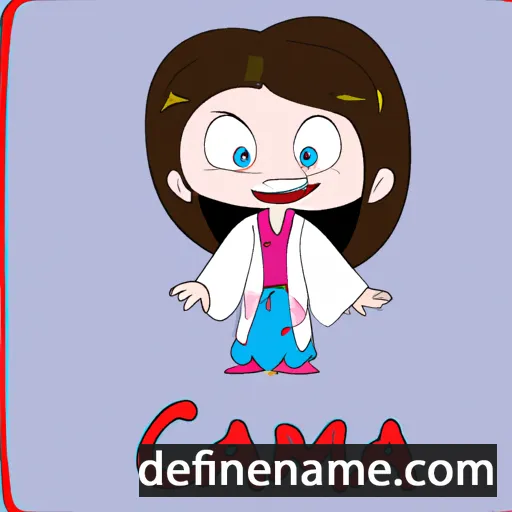 cartoon of the name Camiya