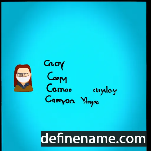 cartoon of the name Camlyn