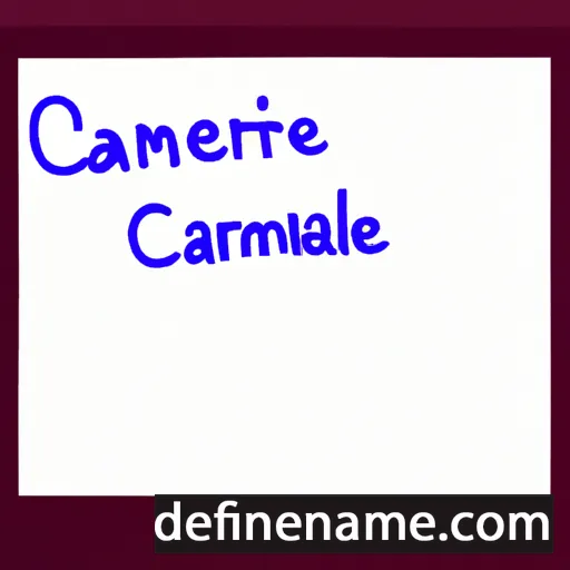 cartoon of the name Camrianne