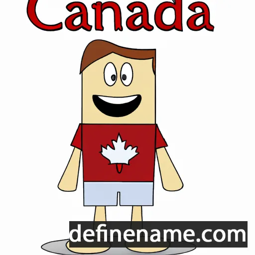 cartoon of the name Canada