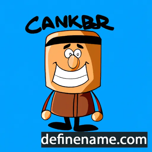 cartoon of the name Canberk