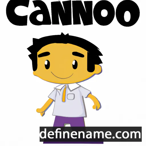 cartoon of the name Cancio