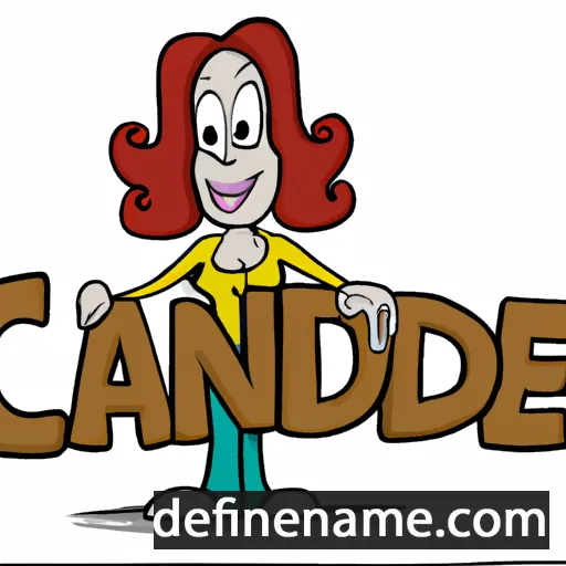 cartoon of the name Candee