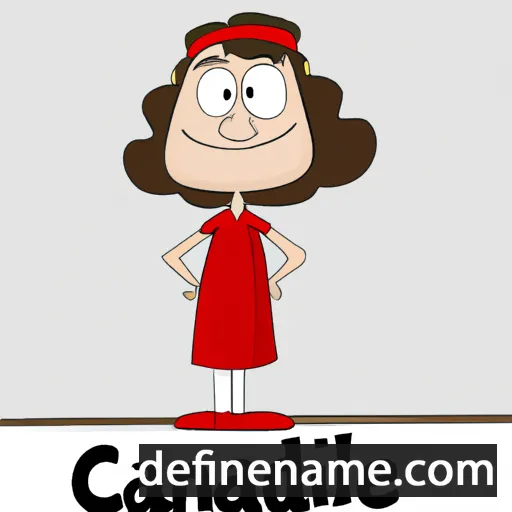 cartoon of the name Candianne