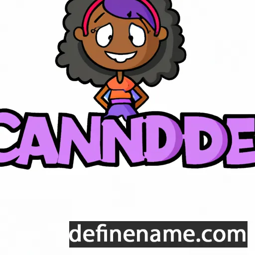 cartoon of the name Candise