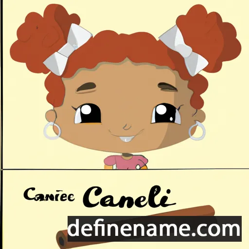 cartoon of the name Canela