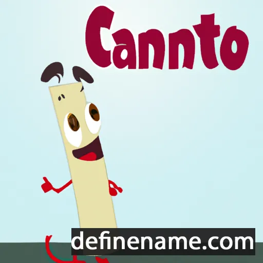 cartoon of the name Canuto