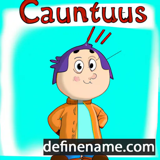 cartoon of the name Canutus