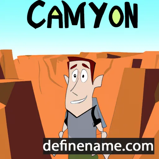 cartoon of the name Canyon