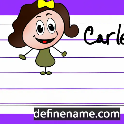 cartoon of the name Caralee