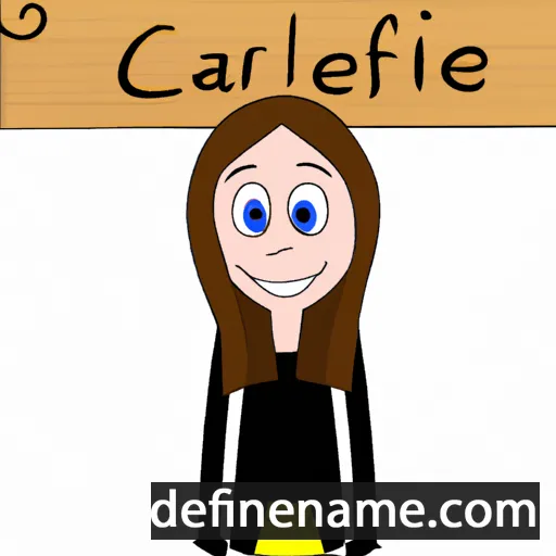 cartoon of the name Caraleigh