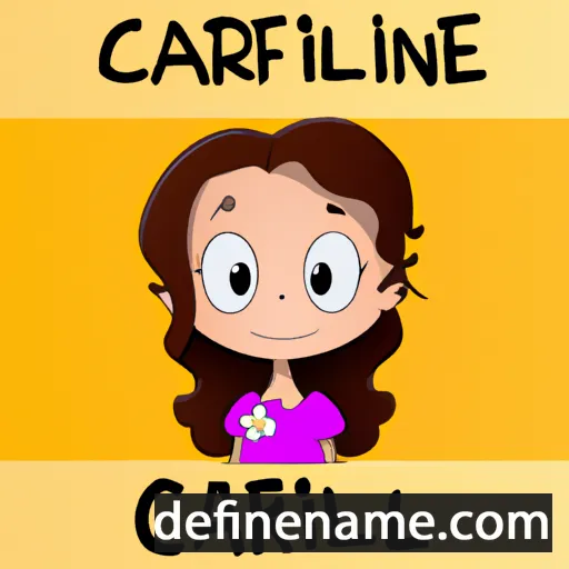 cartoon of the name Caraline