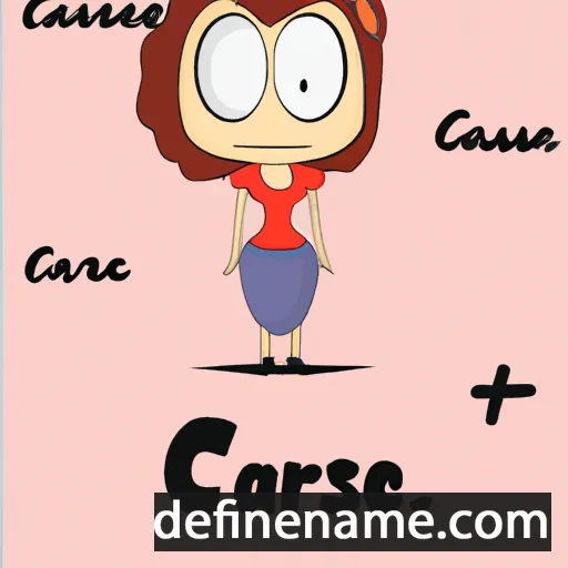 cartoon of the name Caresse