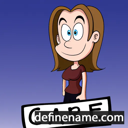 cartoon of the name Carie