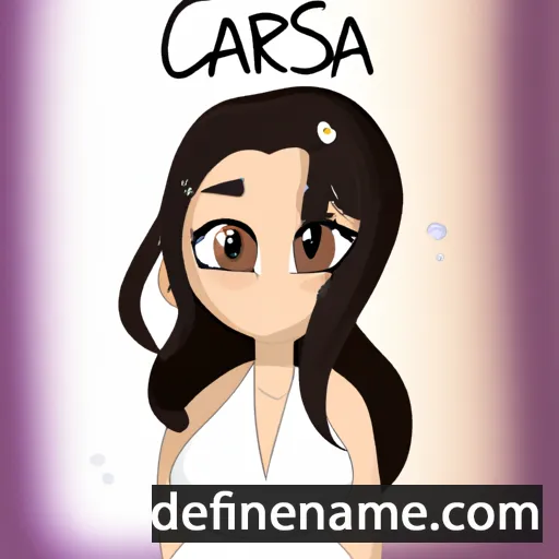 cartoon of the name Carisa