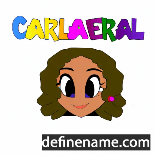 cartoon of the name Carlena