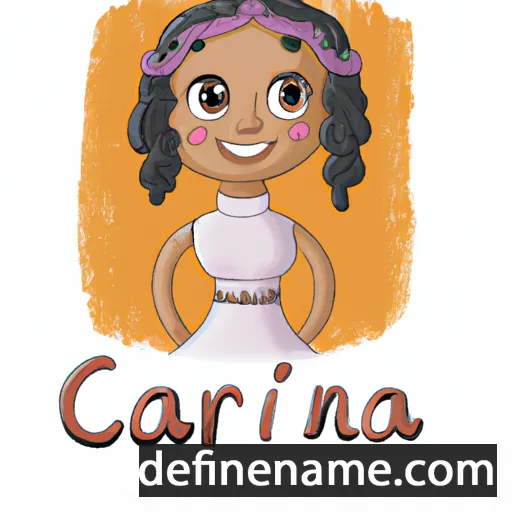 cartoon of the name Carliana