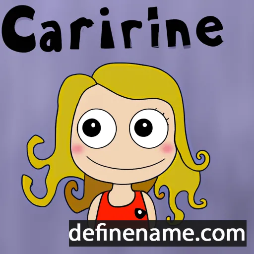 cartoon of the name Carlijne