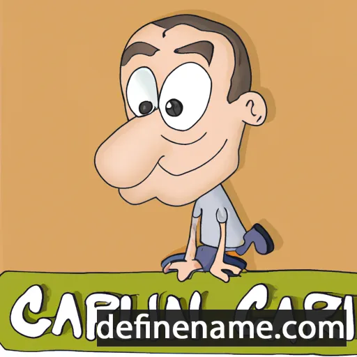 cartoon of the name Carlin