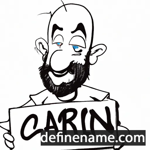 cartoon of the name Carlin