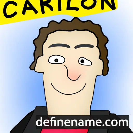 cartoon of the name Carljohan