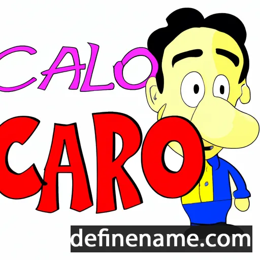 cartoon of the name Carlò