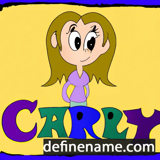 cartoon of the name Carlye