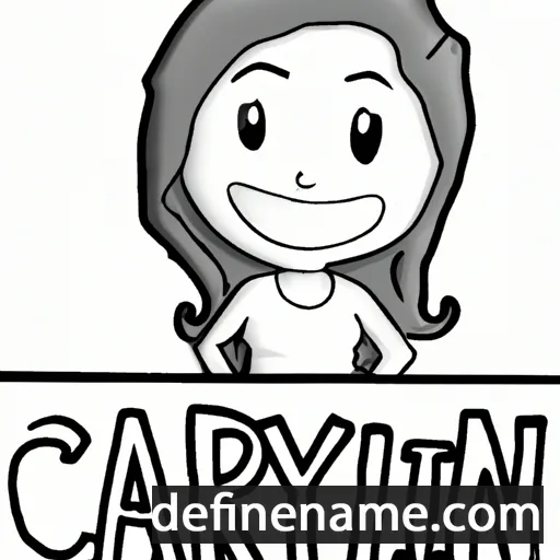 cartoon of the name Carlynn