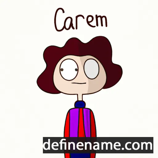 cartoon of the name Carmenu