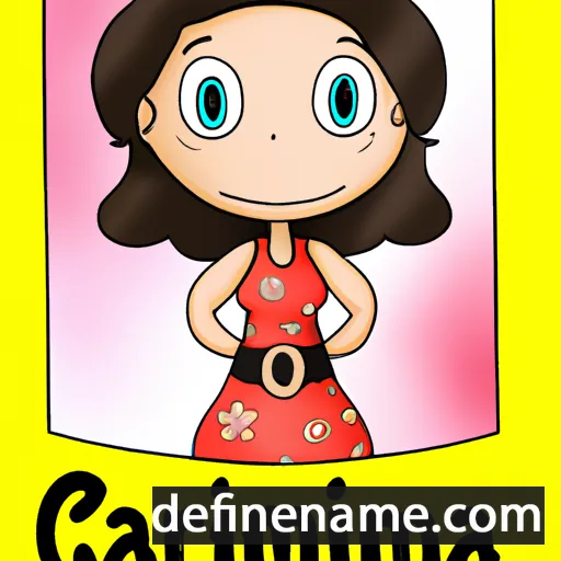 cartoon of the name Carmiana