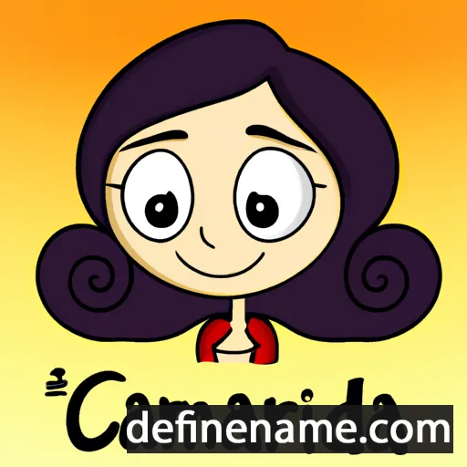 cartoon of the name Carminda