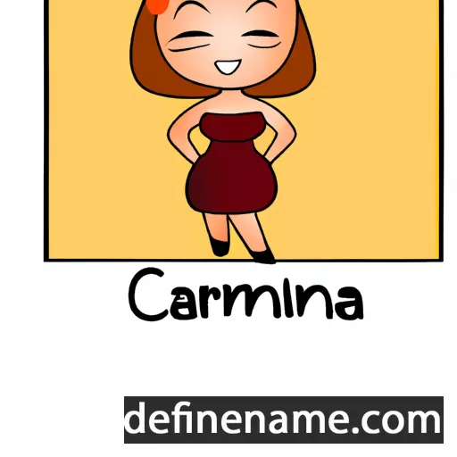 cartoon of the name Carminia