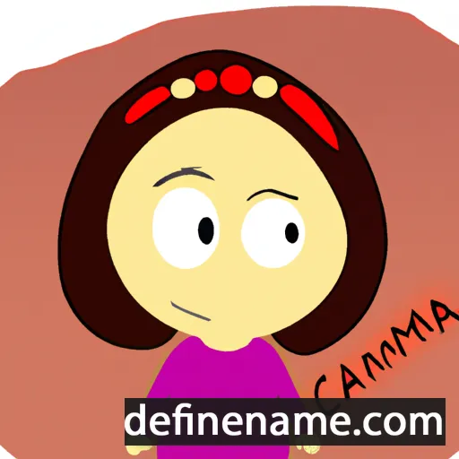 cartoon of the name Carmiya