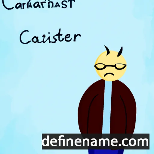 cartoon of the name Carnistir